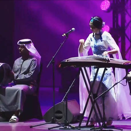 Guzheng performance by Qing Du at Dubai Expo 2020